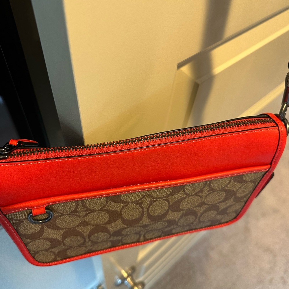 COACH Heritage Convertible Crossbody w/ Hybrid Pouch Colorblock Signature Canvas - Picture 8 of 15